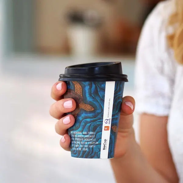 BioPak 280ml / 8oz Indigenous Art Series Single Wall 1000pc