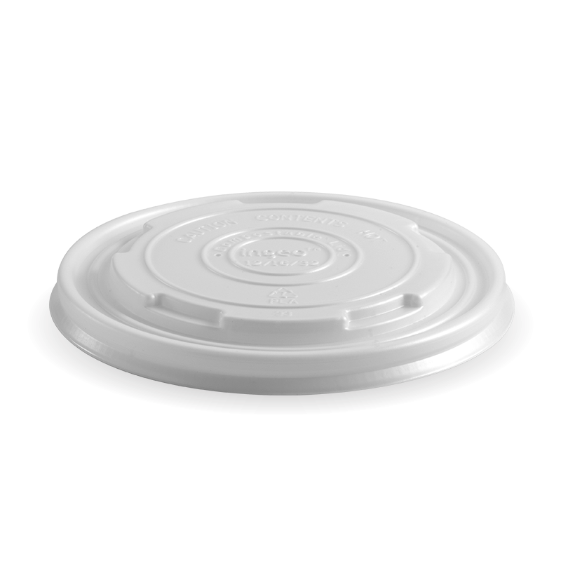 BioPak 430-950ml (12-32oz) Opaque Bowl PLA Lid 500pc