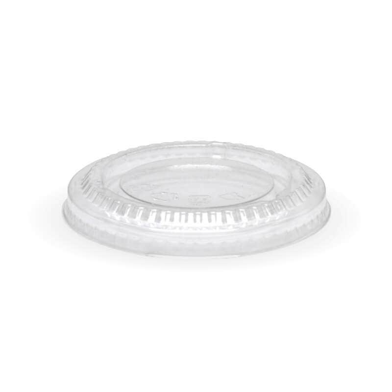 BioPak 250ml (8oz) Clear Bowl PLA Flat Lid 1000pc