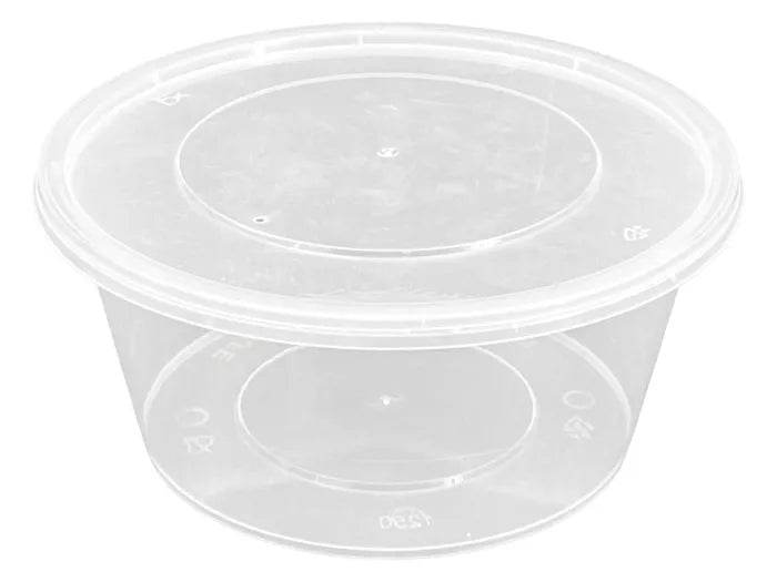 1250ml Clear Round Container Sets 150pcs - Pakio