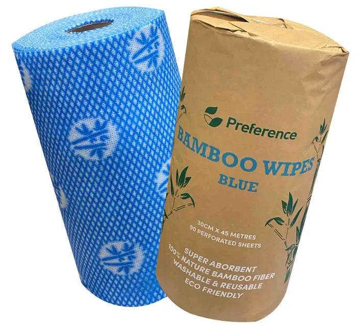 Blue Heavy Duty Bamboo Wipe 30cm x 50cm - Pakio