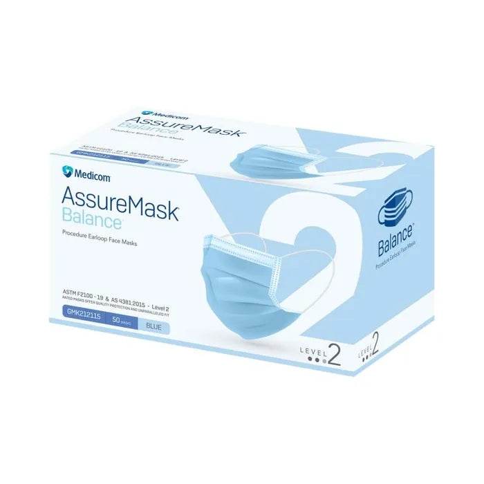 Medicom Face Masks Level 2 Blue 50pcs - Pakio