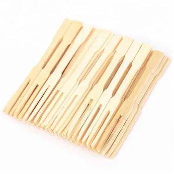 90mm Bamboo Cocktail Fork 2000pc/ctn - Pakio