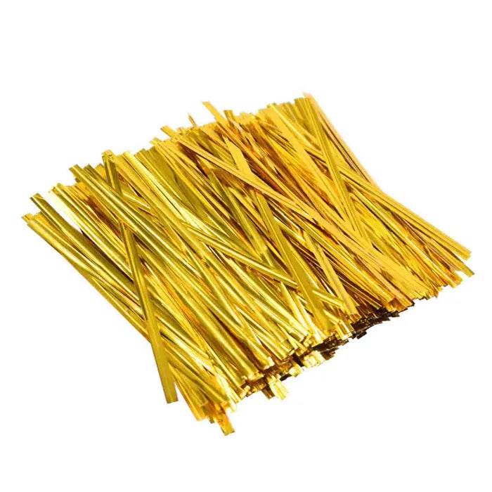 Twist Ties Gold 1000pc/pk - Pakio