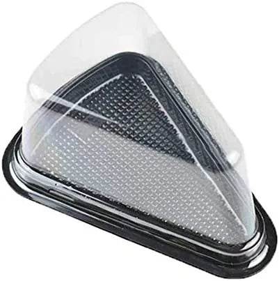 Triangle Cake Slice Box Black 100-4000pcs - Pakio