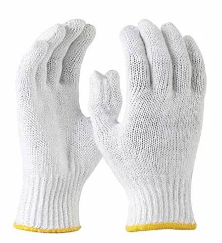 Knitted Cotton Gloves 12 Pairs - Pakio