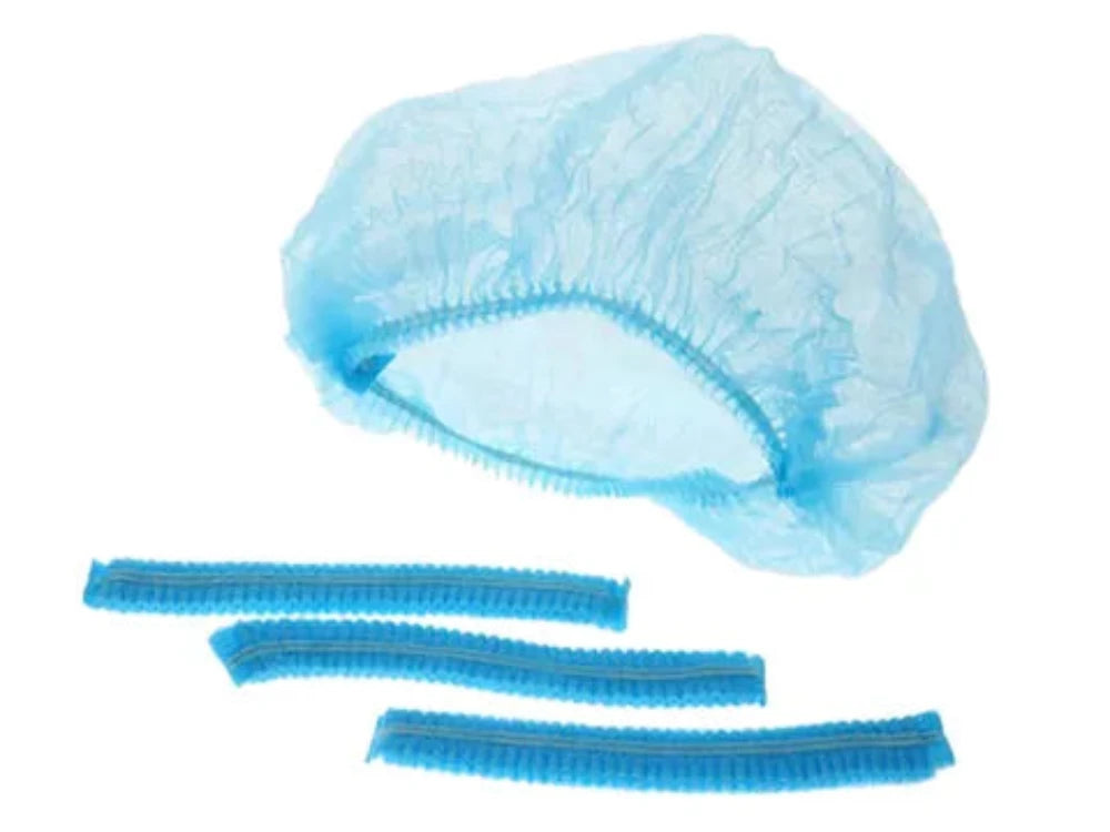 21" Blue Crimped Round Berets Hair Net 200-1000pcs