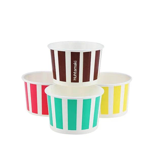 5oz Candy Stripe Paper Ice Cream Cups 1000pc/ctn - Pakio