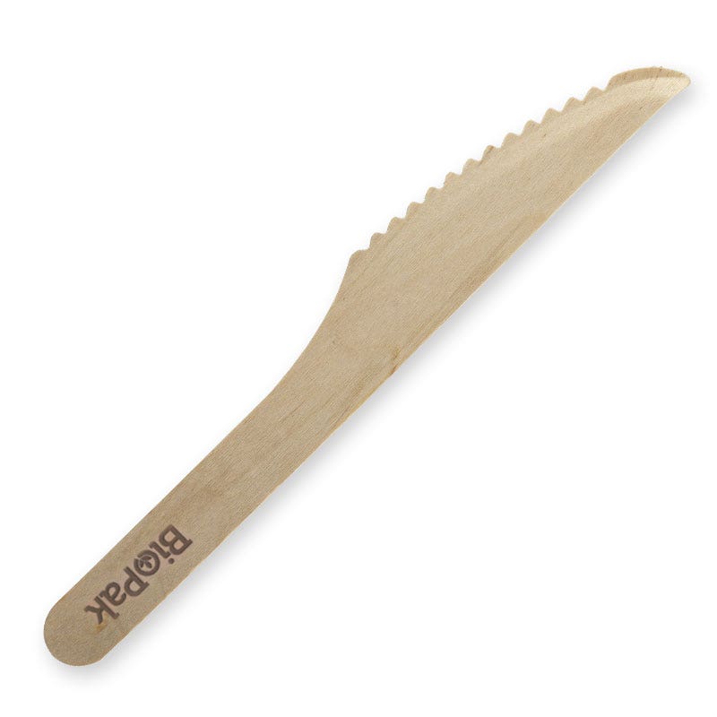 BioPak 16cm Wood Knife 1000pc