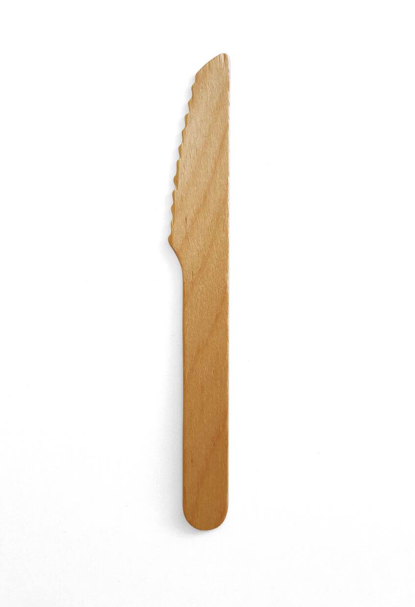 160mm Wooden Knife 2000pc/ctn - Pakio