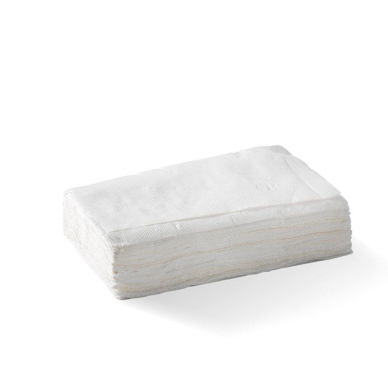 BioPak White 1-Ply Tall Dispenser Napkin (E Fold) 5000pc