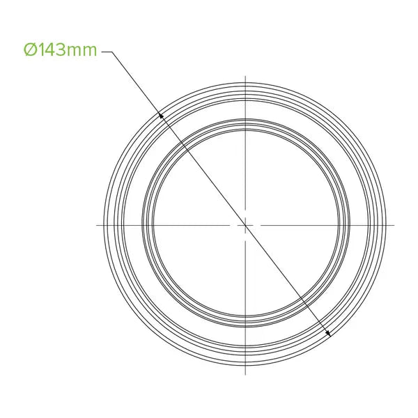 BioPak 700ml Clear Wide Bowl 600pc