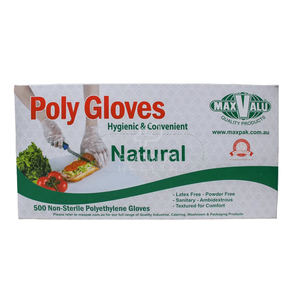 Poly Gloves Non-Sterile Polyethylene Clear 12box/ctn - Pakio