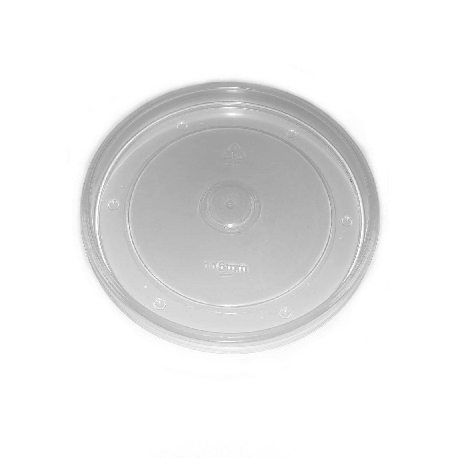 PP Lid 118mm - fits 26/32oz Soup Bowl 500pc/ctn - Pakio