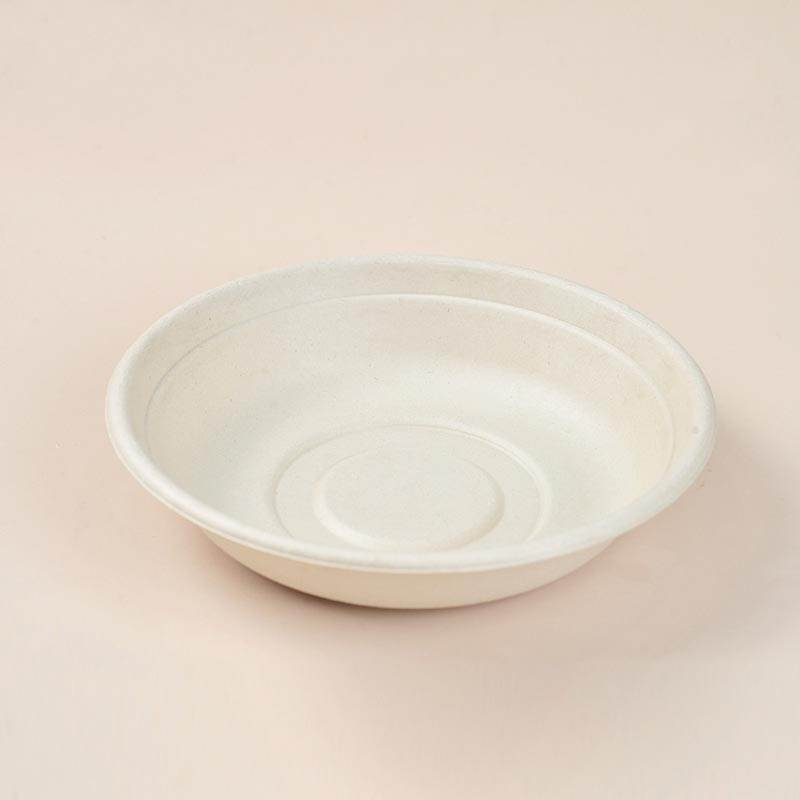 24oz Unbleached Sugarcane Bowl 500pc - Pakio