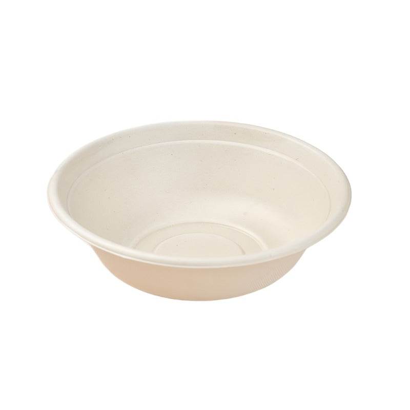 32oz Unbleached Sugarcane Bowl 500pc - Pakio