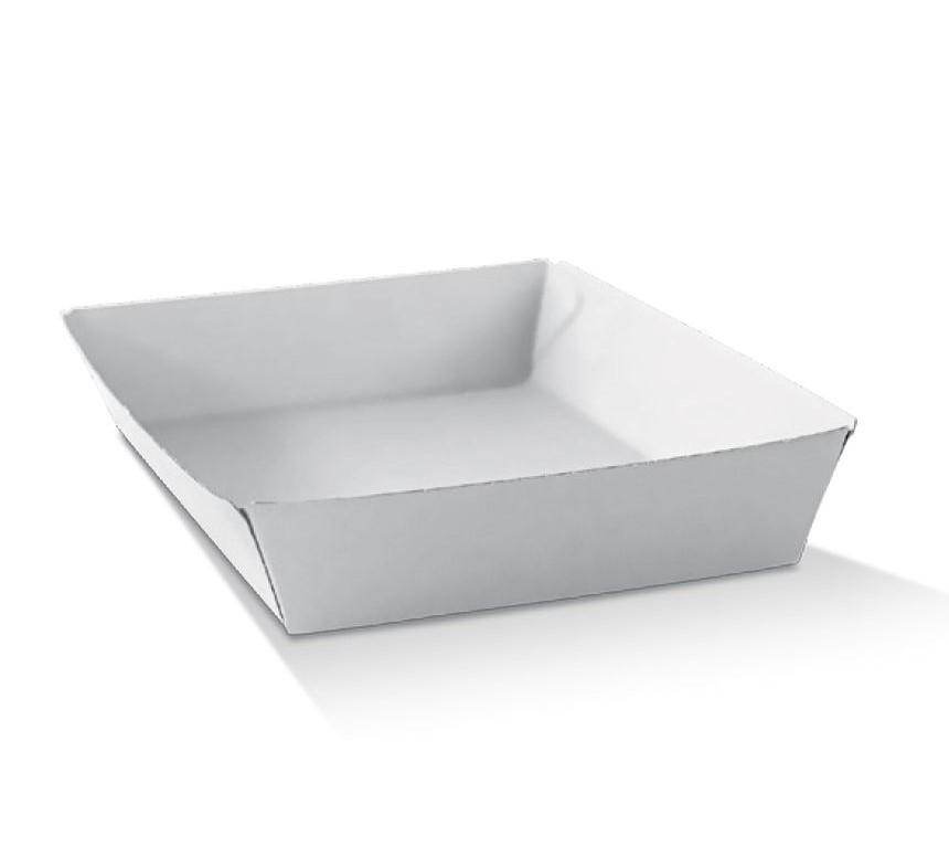 Medium White Corrugated Tray 250pc/ctn - Pakio