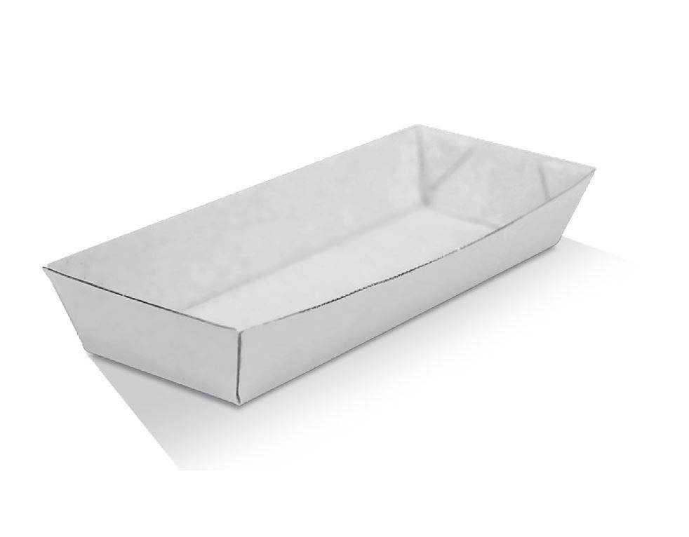 Hot Dog White Corrugated Tray 600pc/ctn - Pakio
