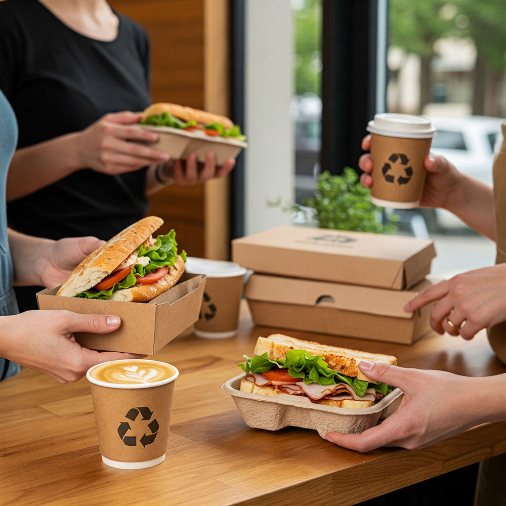 eco-friendly takeaway packaging for cafes