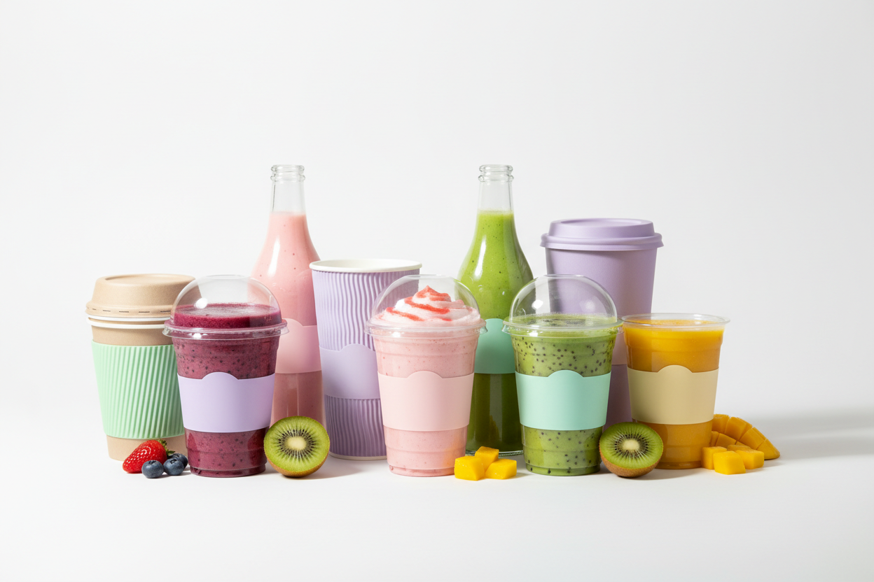 Smoothie & Milkshake Packaging | Durable Cups & Drink Carriers