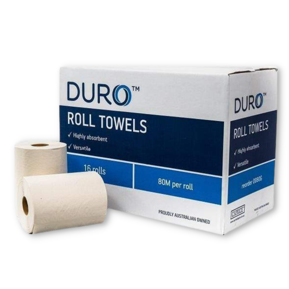 Duro Roll Towels 80m x 16 Rolls