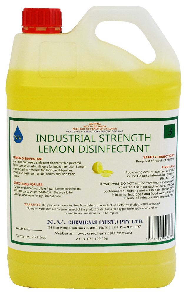 Industrial Grade Disinfectant /Lemon 5-20Lt