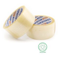 PET Packaging Tape 36 Rolls - Extreme Tensile Strength | Strong Carton Sealing