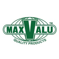Max Valu logo with a green 'V' and text on a white background