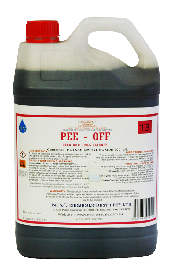 "Pee Off" Oven & Grill Cleaner 5-20L