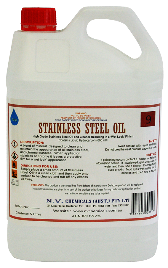 Stainless Steel Oil 5Lt