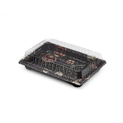 Rectangle Large Sushi Tray with Clear Lid 400pcs