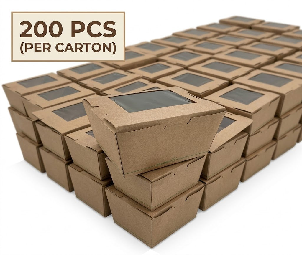 Small PLA Coated Lunch Box 200pc/ctn