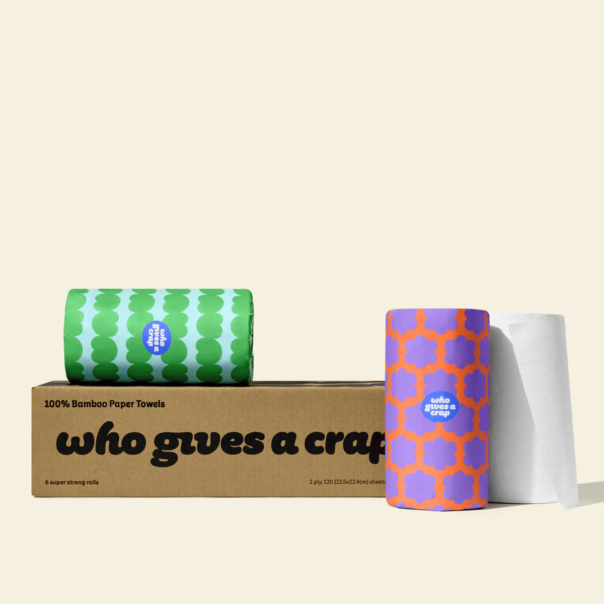 [Who Gives A Crap] 100% Bamboo Paper Towels 6 Rolls