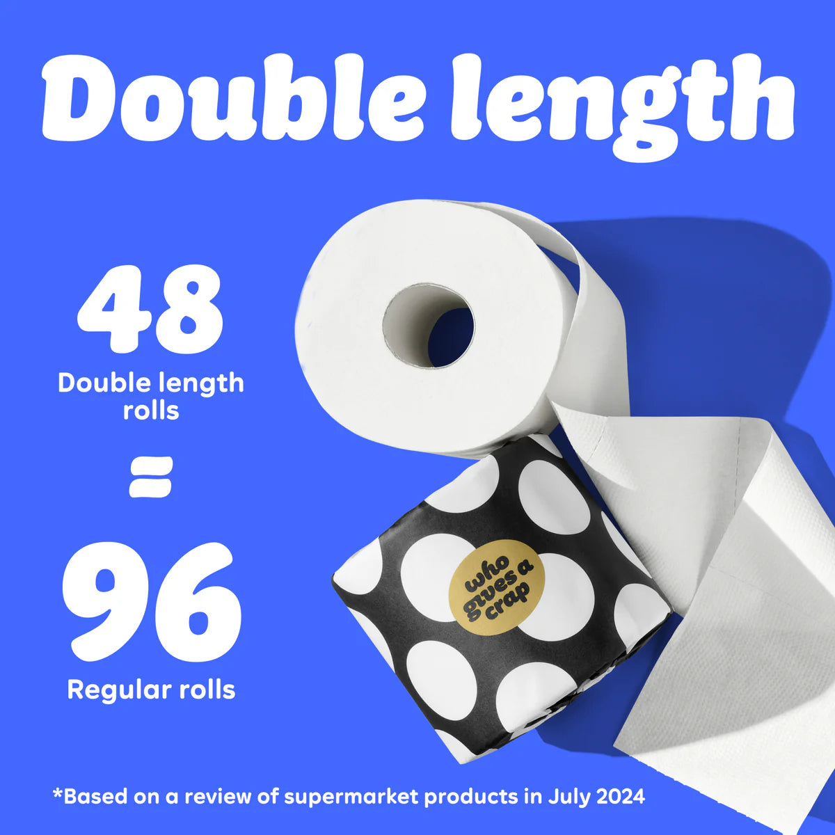 [Who Gives A Crap] 100% Bamboo Toilet Paper 48 Rolls