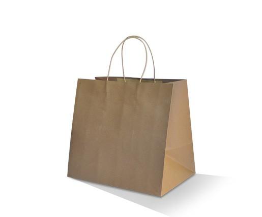 Brown Kraft Bag - Twisted Paper Handle Large 150pc/ctn