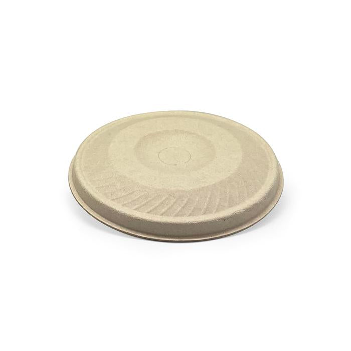 Bagasse Lid - 90mm Flat Cup Lid /Natural 1000pc