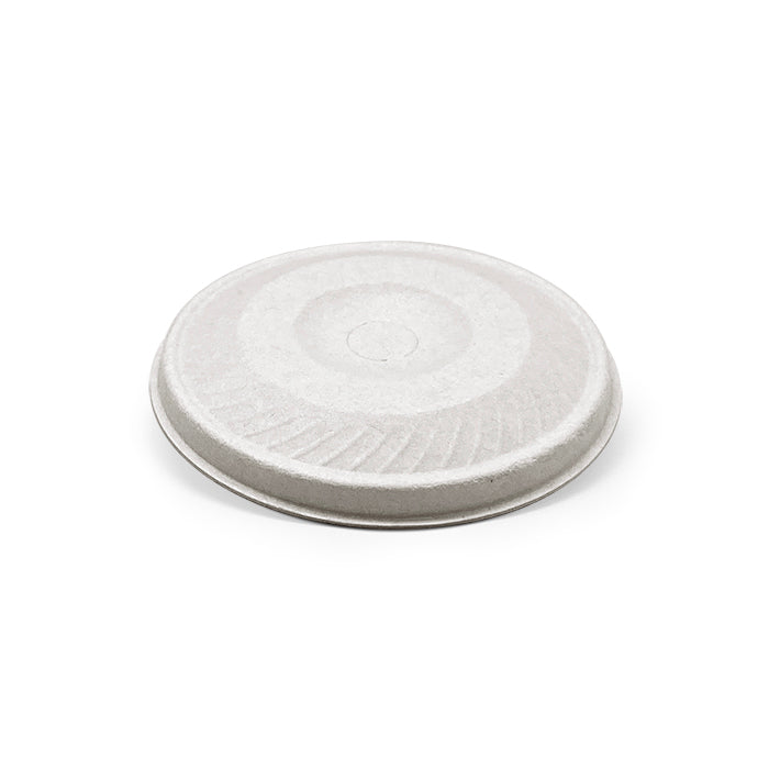 Bagasse Lid - 90mm Flat Cup Lid /White 1000pc