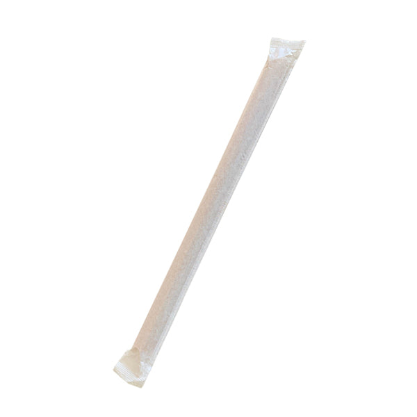 Individually Wrapped Bubble Tea Bamboo Fibre Straw 1600pc/ctn