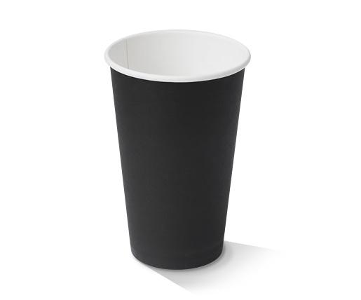 16oz PE Coated Single Wall Coffee Cup /Black 100-1000pc