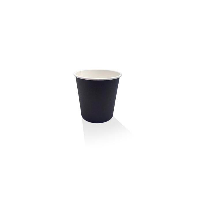 4oz PE Coated Single Wall Coffee Cup/ Black 100-1000pc