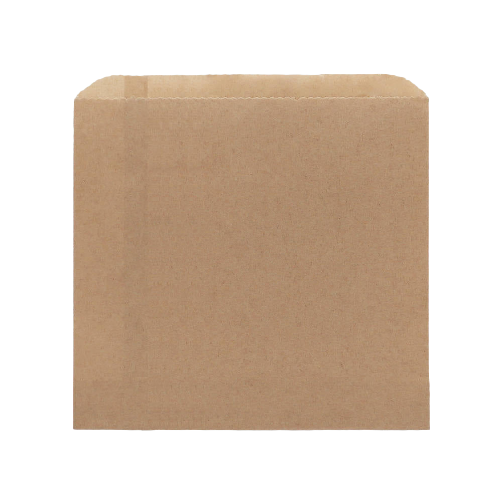 3 Square Flat Bag - Brown 500pc/pk