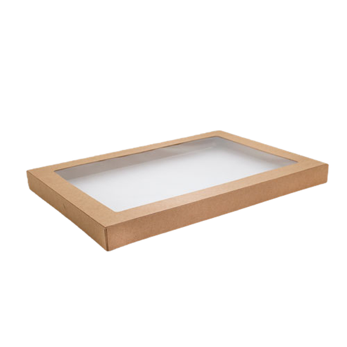 Medium Rectangle Catering Tray PLA Lid 100pc/ctn