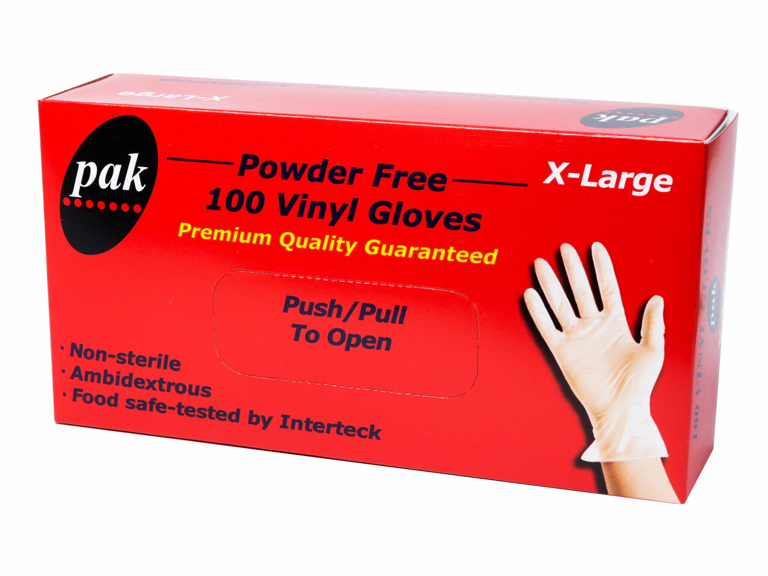 Disposable Vinyl Gloves Powder Free Clear - X-Large 100-1000pc