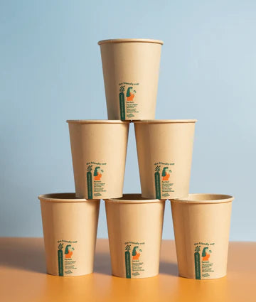 LGP Pretty Cup Tree Free 8oz (90mm) — Single Wall Compostable Cups, Carton of 1000