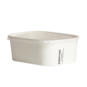 Pinnacle 750ml  White Paper Food Tubs 300pc/ctn