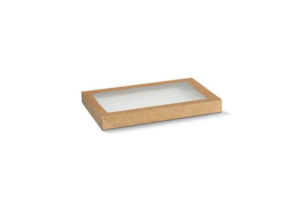 Small Rectangle Catering Tray PET Lid 100pc/ctn