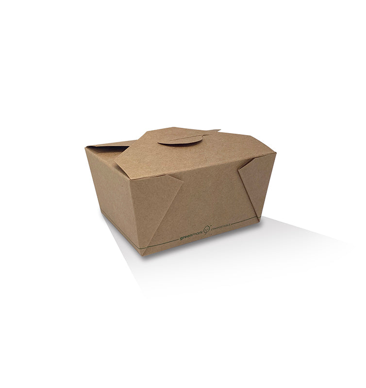 Food Safe PLA Coated Sustainable Lunch Box - Biodegradable Coffee Cups Alternative 200pc/ctn