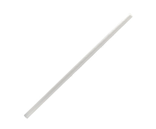 Cocktail Paper Straw - Plain White 2500pc/ctn