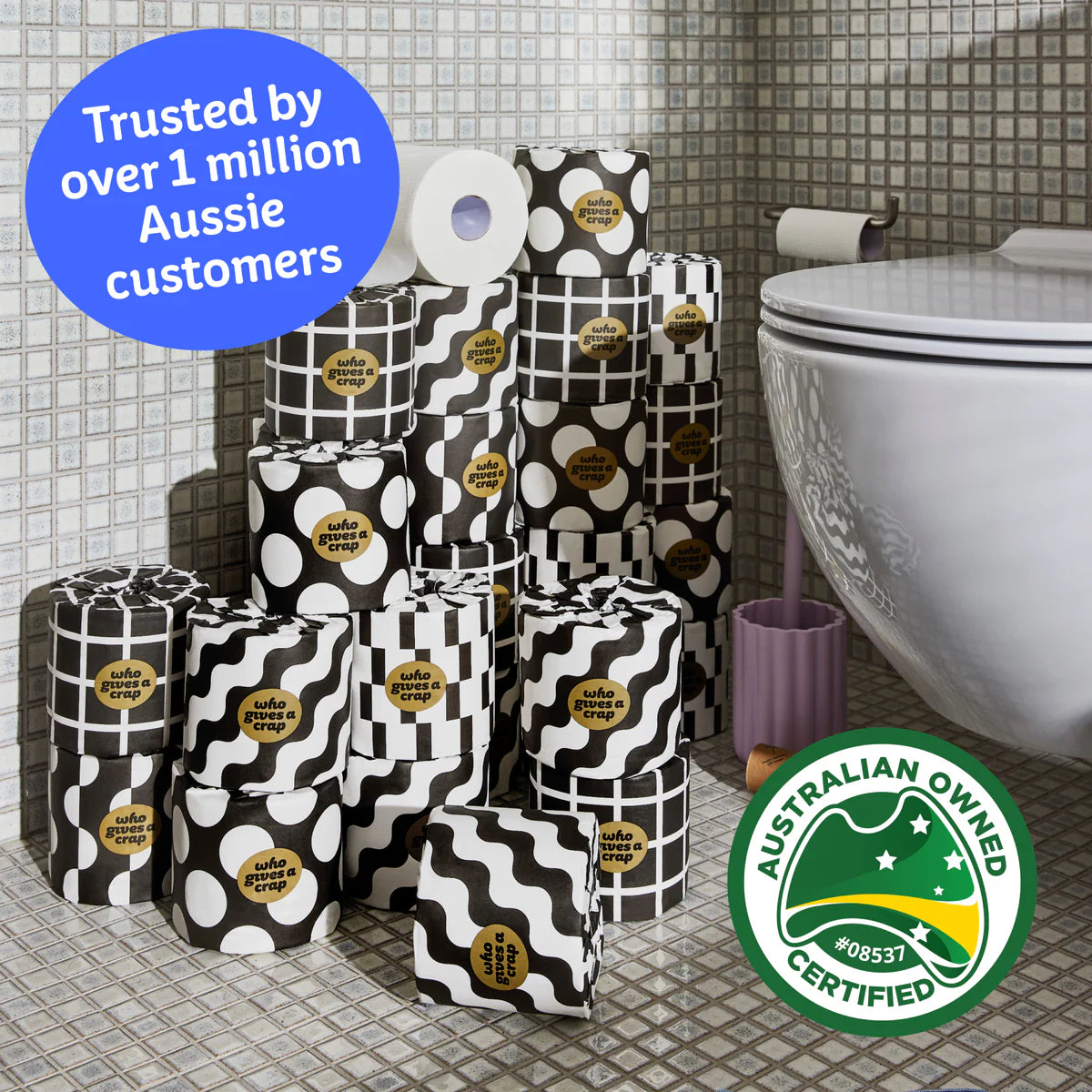 [Who Gives A Crap] 100% Bamboo Toilet Paper 48 Rolls