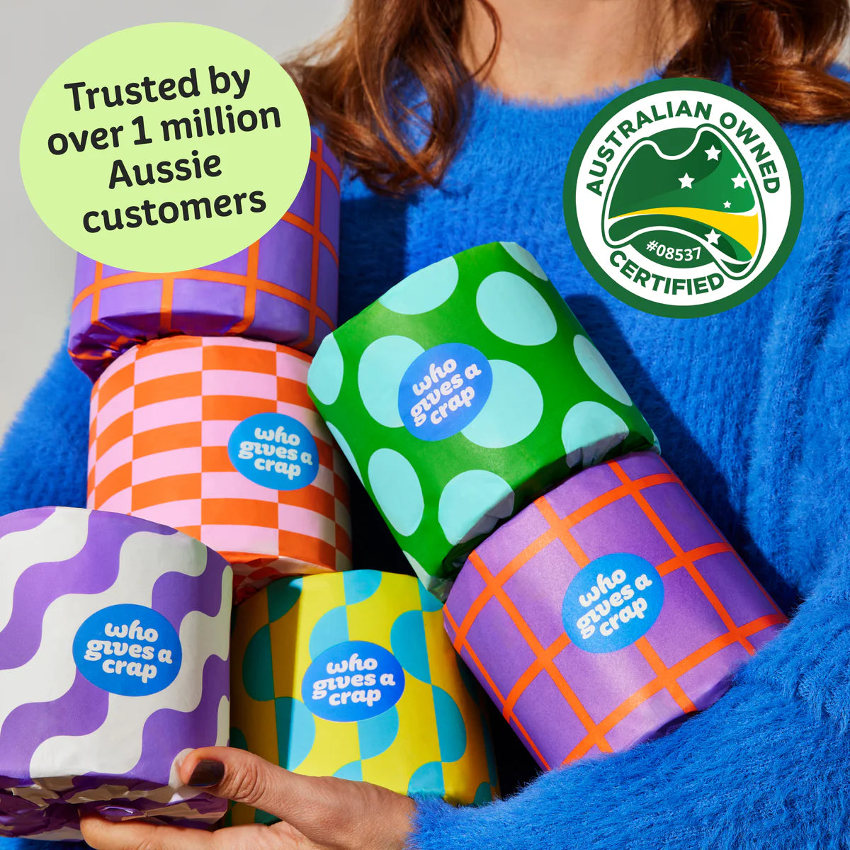[Who Gives A Crap] 100% Recycled Toilet Paper 48 Rolls